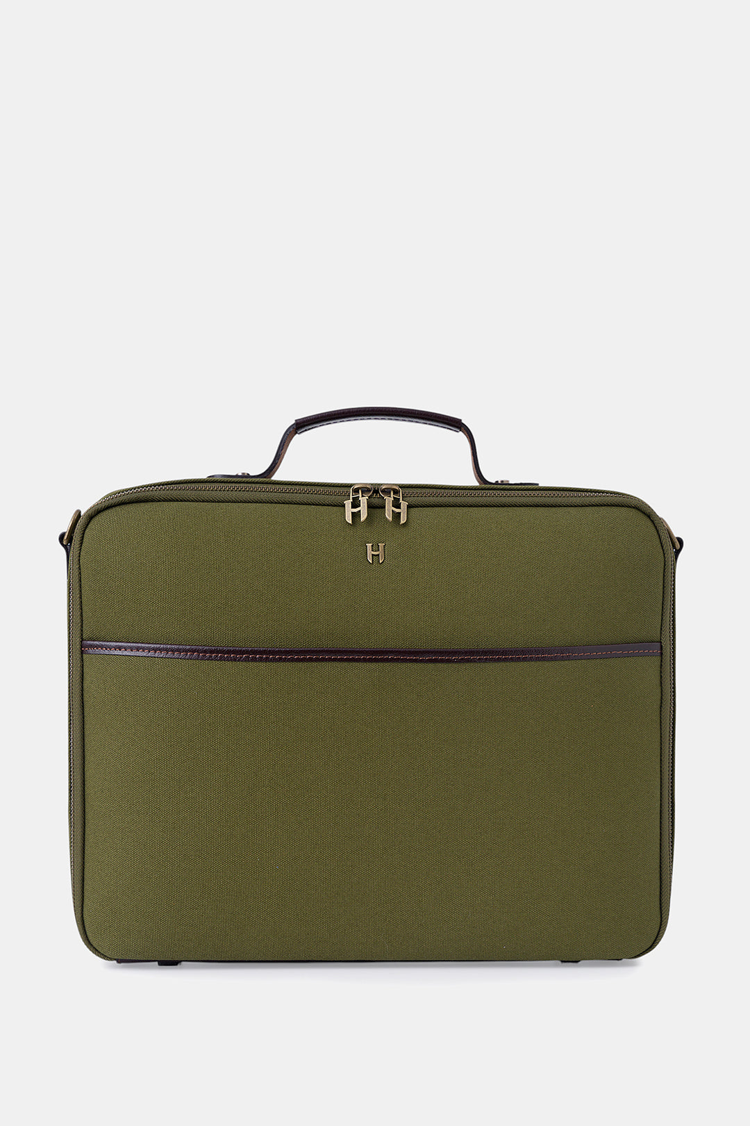 Helmbrook Sac pour ordinateur portable Boris en cuir véritable 15,6"à compartiment unique pour homme
