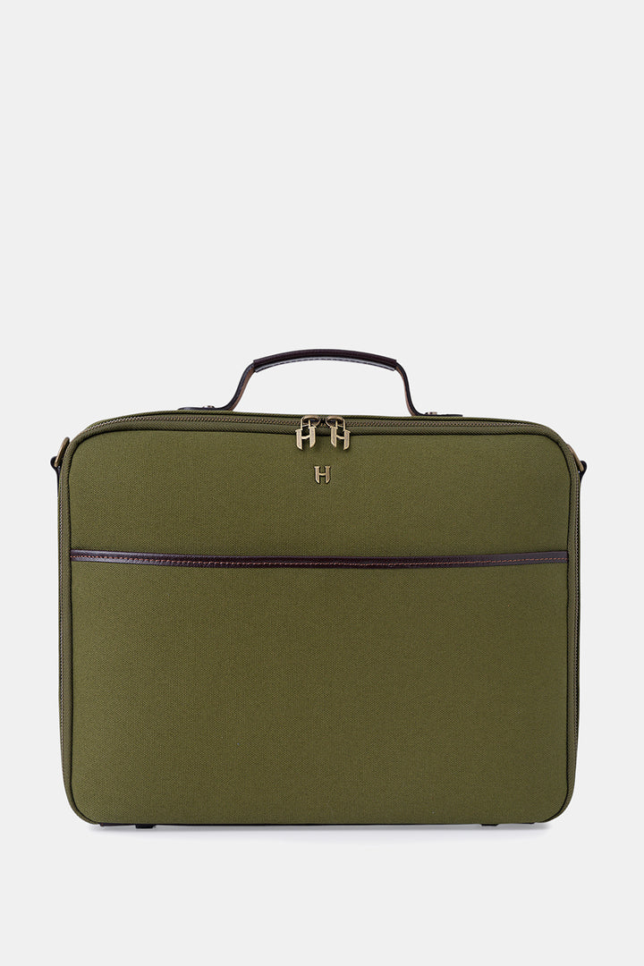 Helmbrook Sac pour ordinateur portable Boris en cuir véritable 15,6"à compartiment unique pour homme