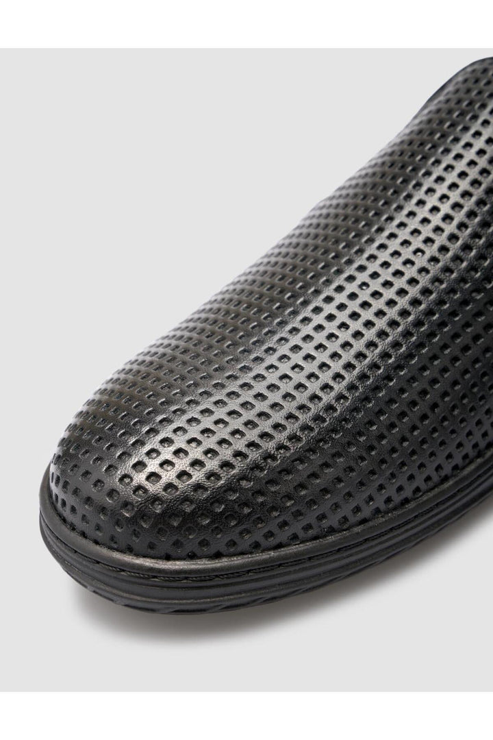 Cabani Shoes %100 Cuir véritable Noir Mocassins pour hommes - Noir