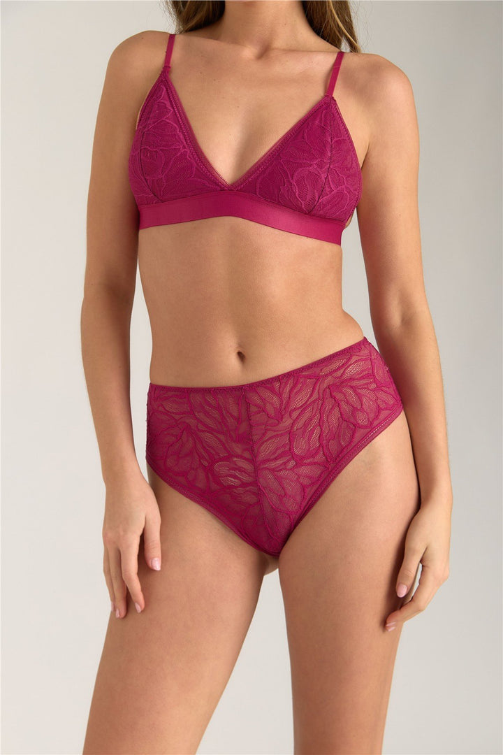 Lovely Things Culotte coquine en dentelle ANGEL - Fuchsia