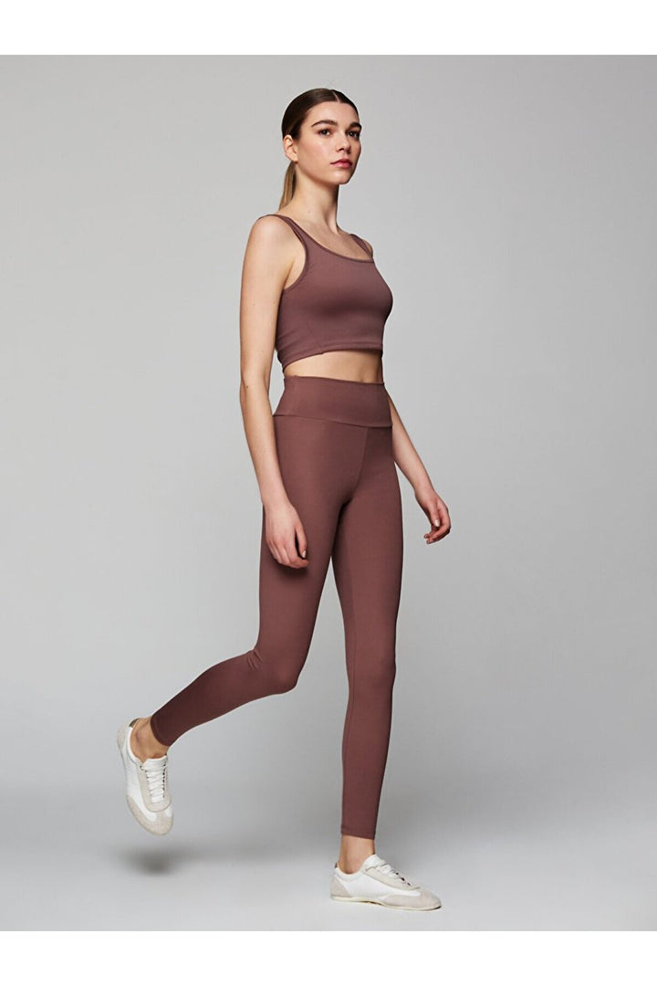 LTB Legging basique marron Slım