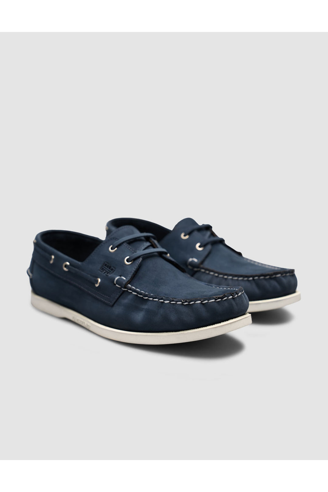 Cabani Shoes Bleu marine Chaussures Loafer en Cuir Véritable à Lacets - Multicolore