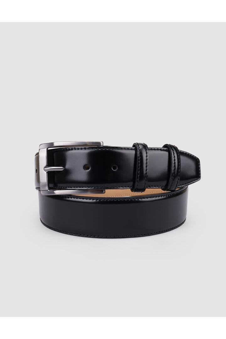 Cabani Shoes %100 Cuir véritable Noir Ceinture quotidienne pour homme 4 cm - Noir