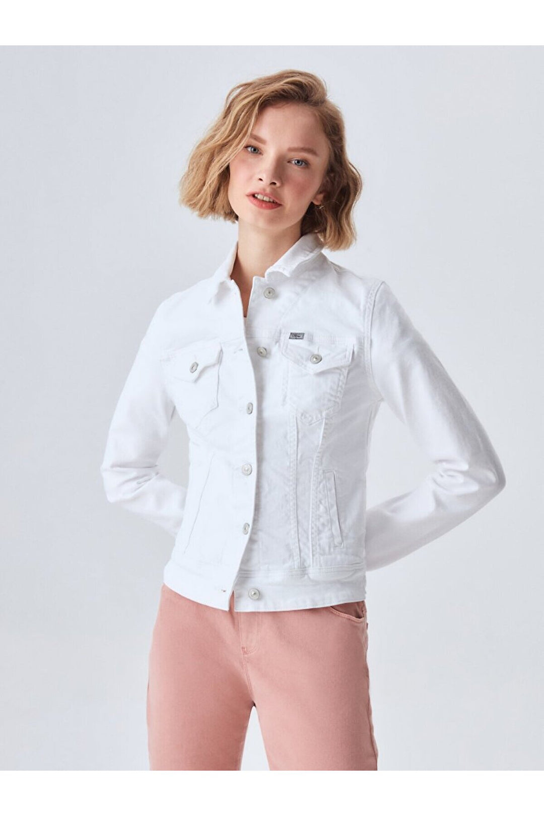 LTB Dean X Veste en Jean Coupe Droite - Blanc_100