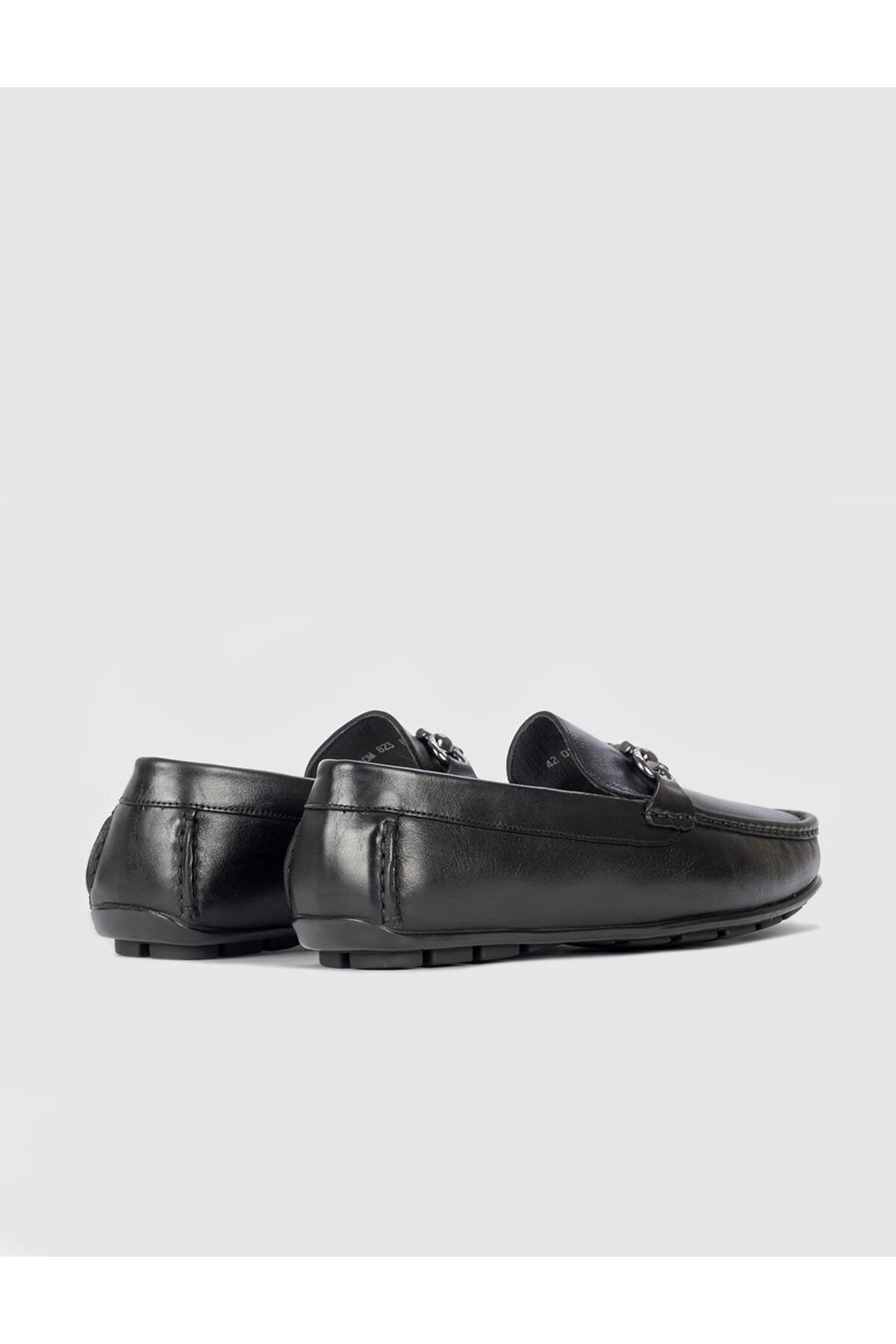 Cabani Shoes Bottines en cuir véritable noir pour homme à bande avec boucle - Noir