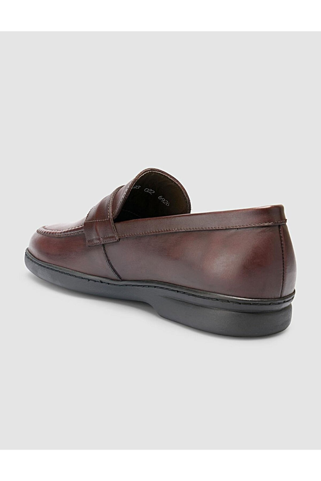 Cabani Shoes Atria %100 Cuir Véritable Mocassins Hommes Marron Uni - Marron