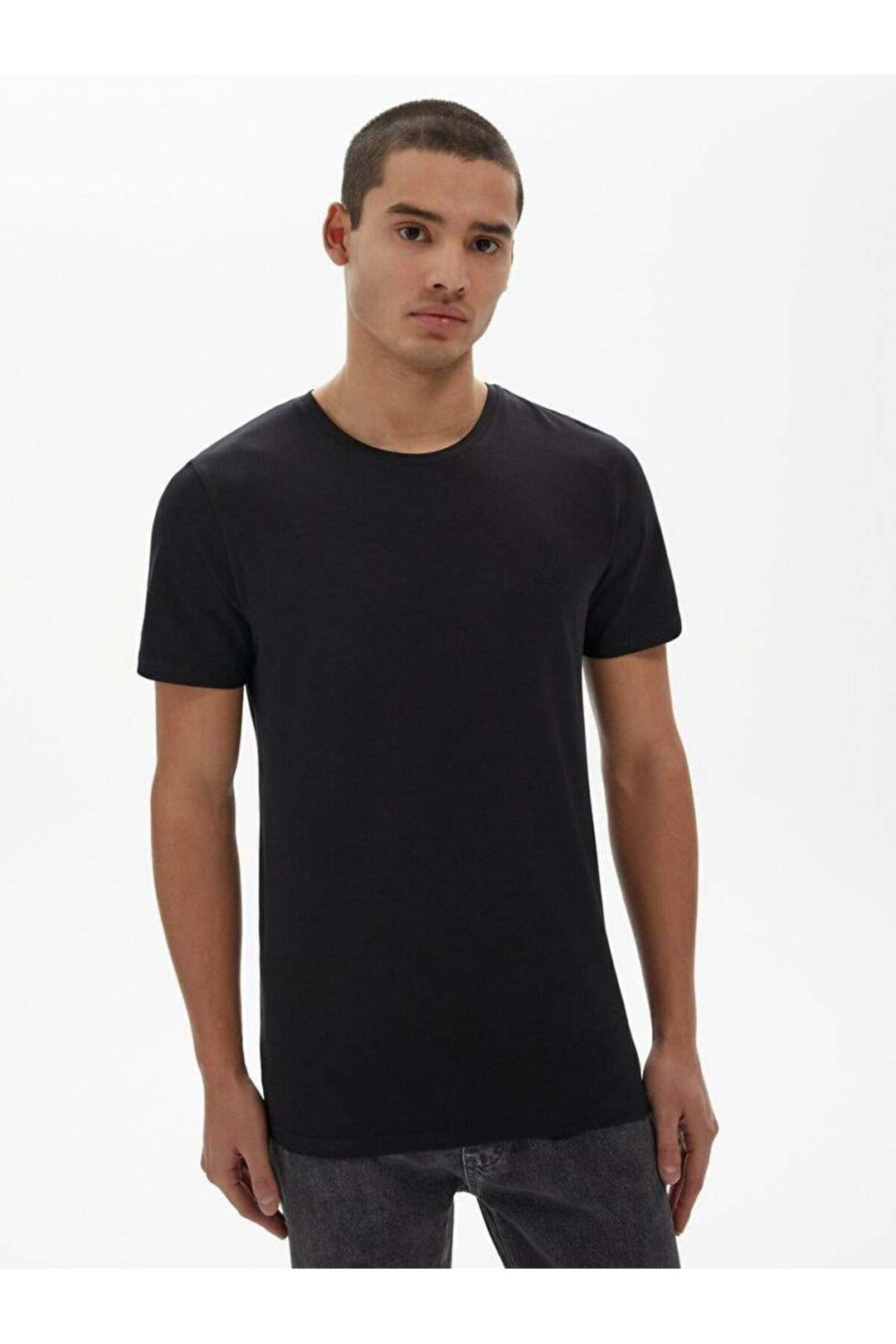 LTB T-shirt à col zéro à manches courtes pour homme Millenium 12258451560033