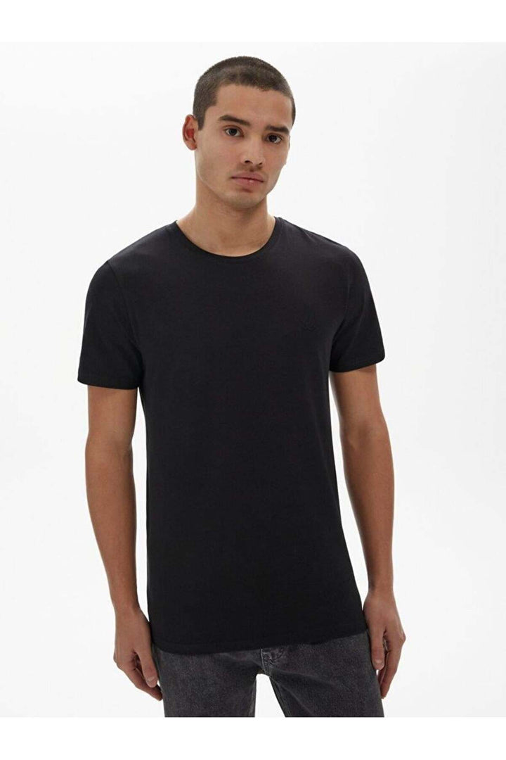 LTB T-shirt à col zéro à manches courtes pour homme Millenium 12258451560033