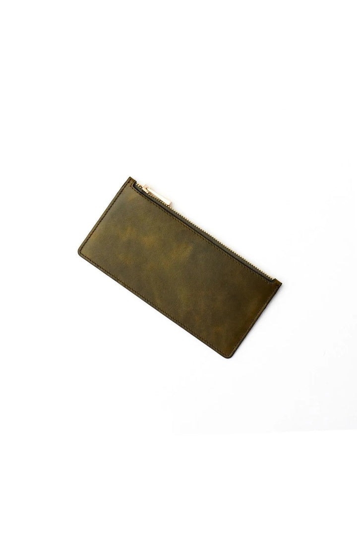 Helmbrook Porte-cartes à compartiments multiples Ashley en cuir pour femme avec fermeture à glissière protégée par RFID Noir Claret Rouge
