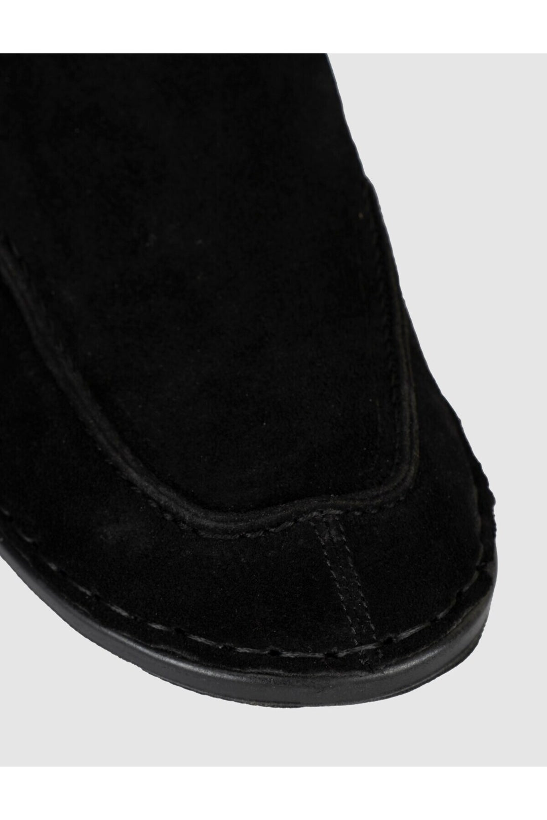 Cabani Shoes Mocassins pour hommes en cuir véritable noir avec détails de couture - Multicolore