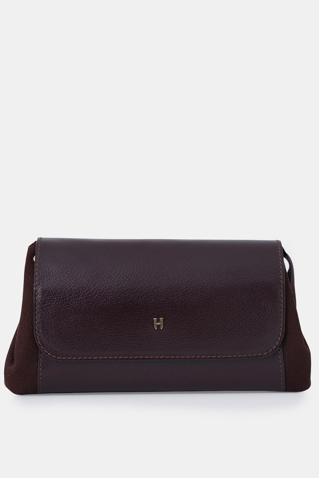 Helmbrook Connel - Petit sac à main en cuir véritable unisexe avec couvercle
