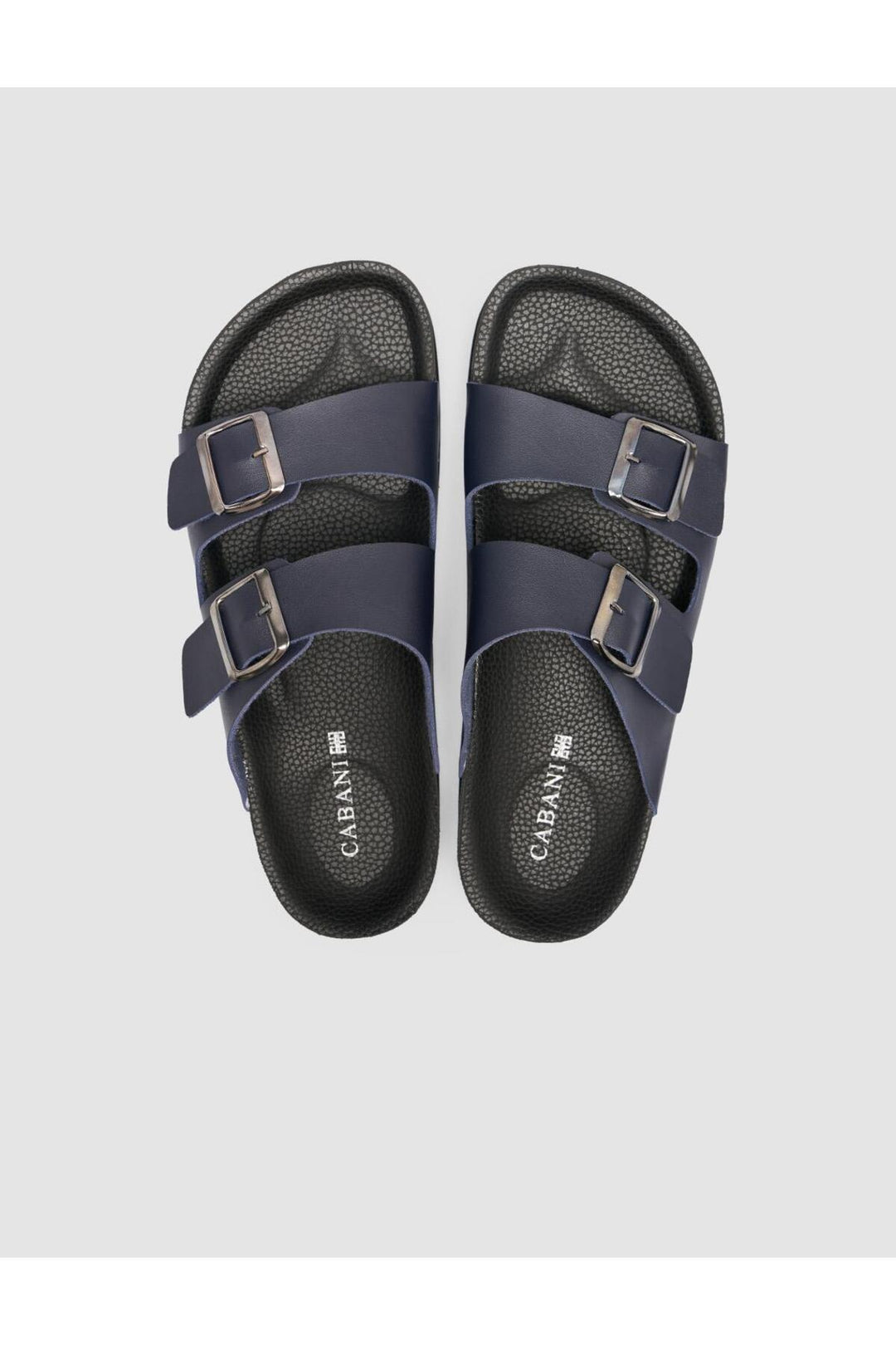 Cabani Shoes Tongs pour hommes bleu marine avec détail de boucle - Bleu marine