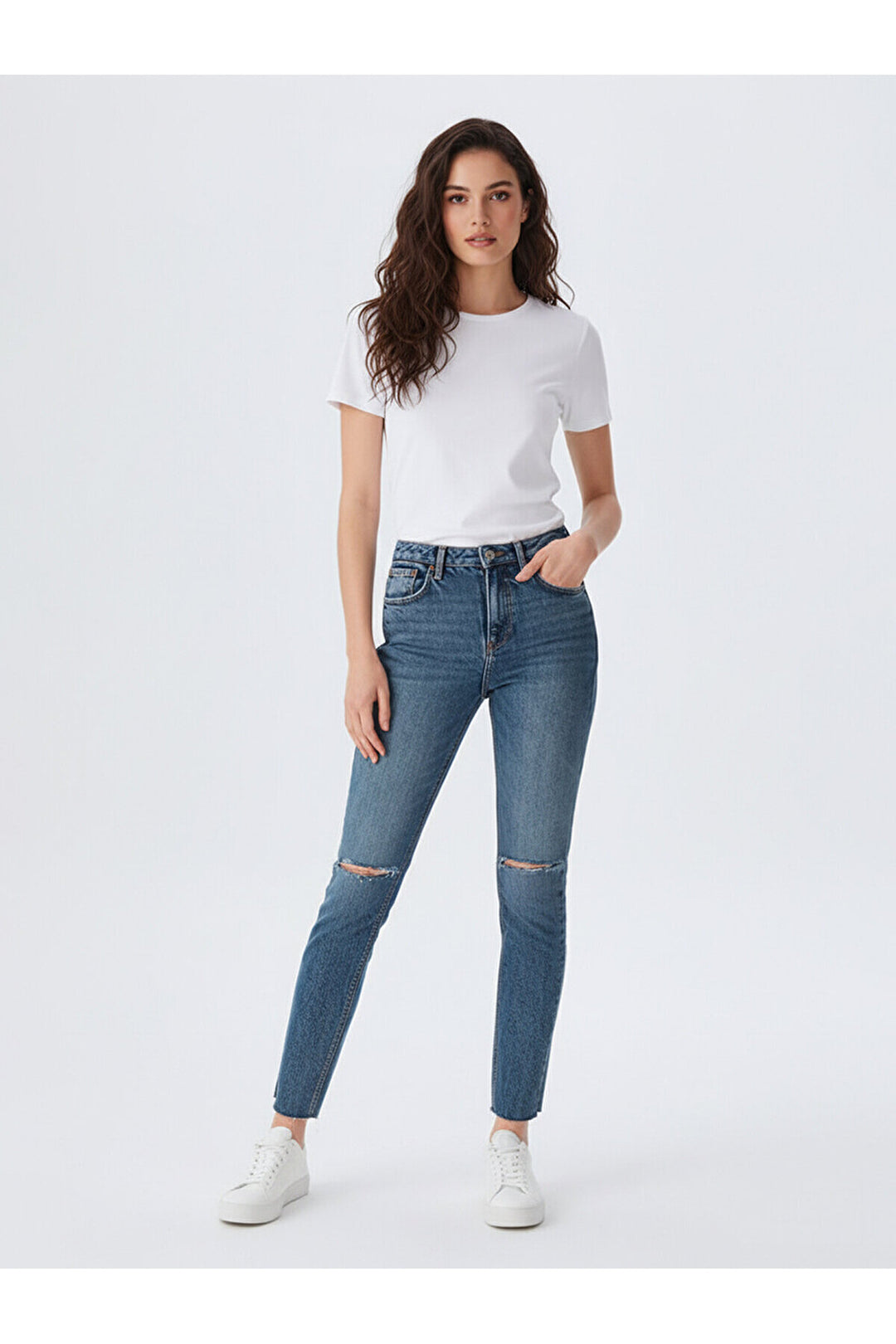 LTB Pantalon slim déchiré Ronna