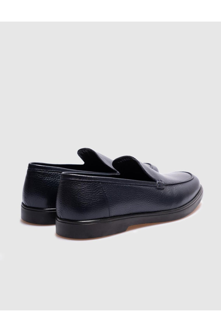 Cabani Shoes Chaussures de ville pour hommes en cuir véritable bleu marine - Bleu marine