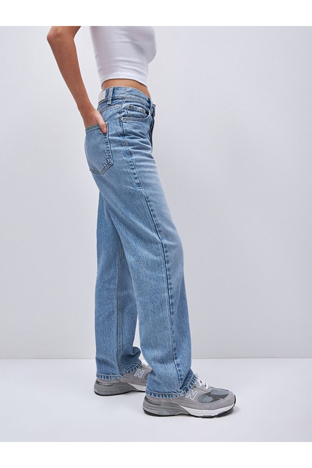 LTB Pantalon en jean coupe droite à taille haute Vanetta
