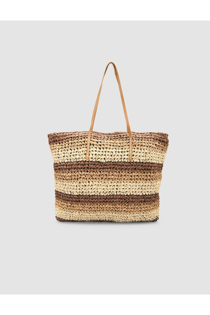 Cabani Shoes Sac en bandoulière femme marron en osier - Multicolore