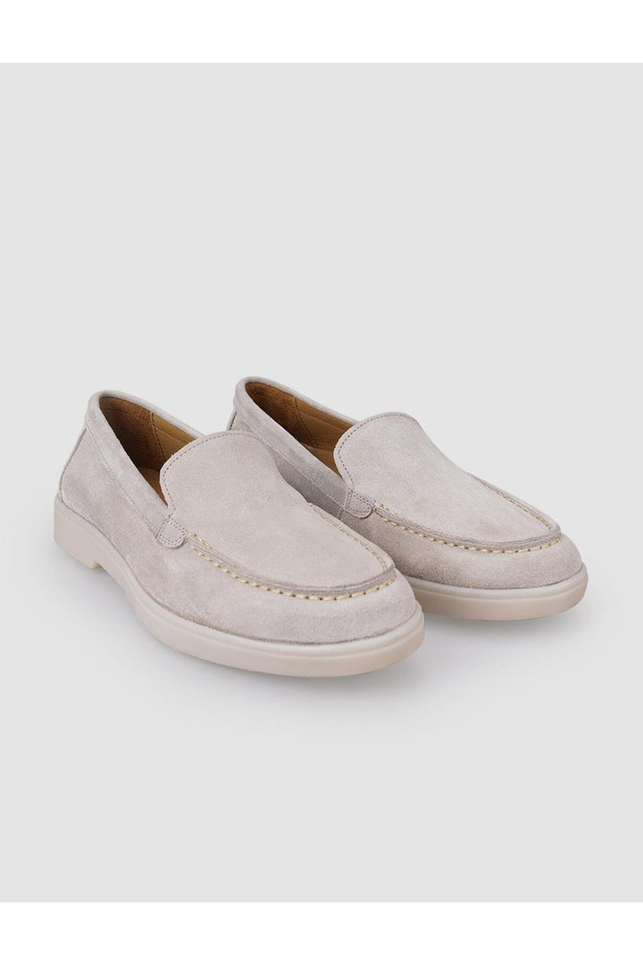 Cabani Shoes MonaMae 100% Cuir Véritable Beige Suédé Mocassins Femme - Beige