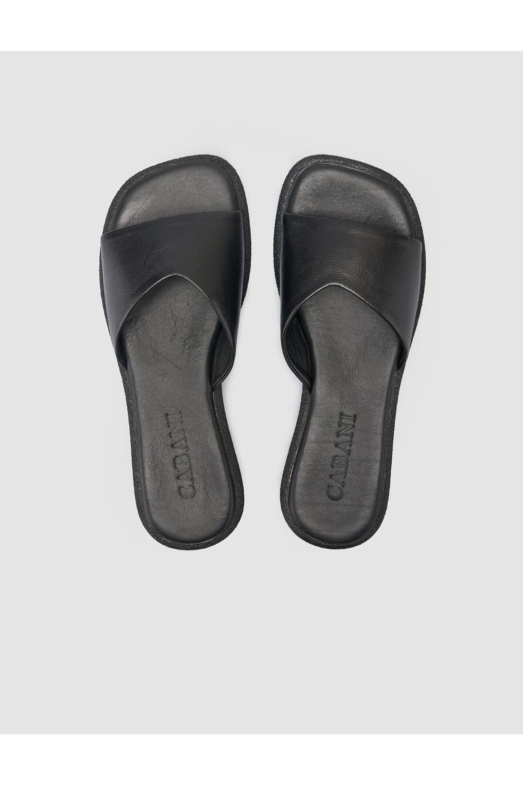 Cabani Shoes %100 Cuir véritable Sandales noires pour femmes - Multicolore