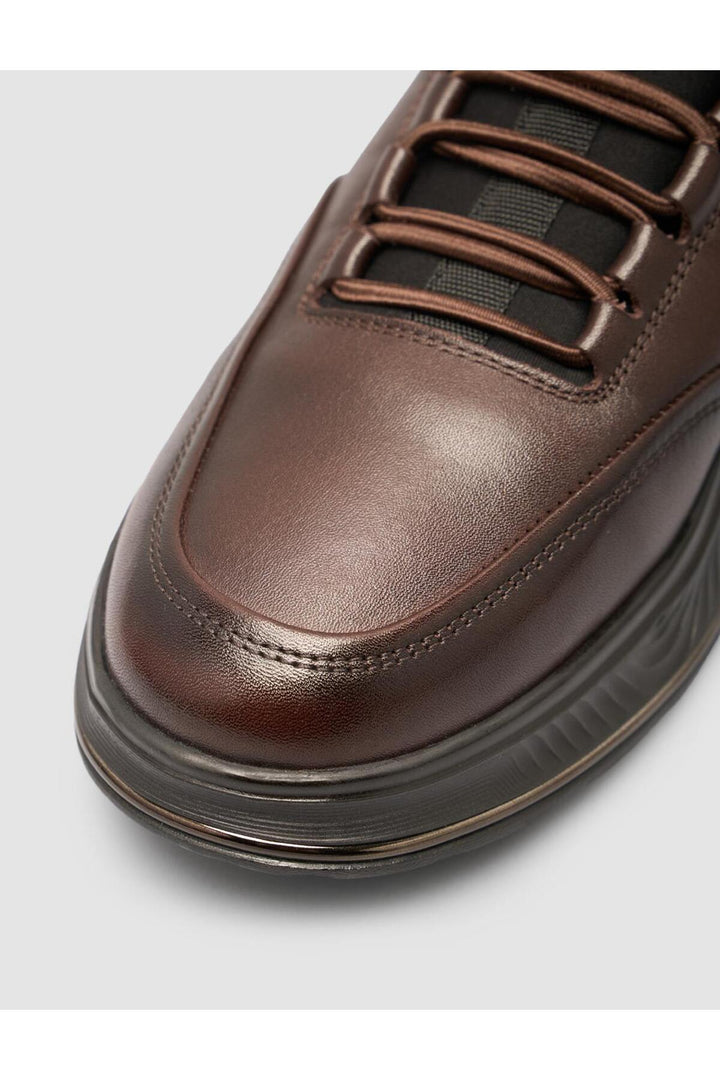 Cabani Shoes Chaussures de sport pour hommes marron avec lacets - Marron