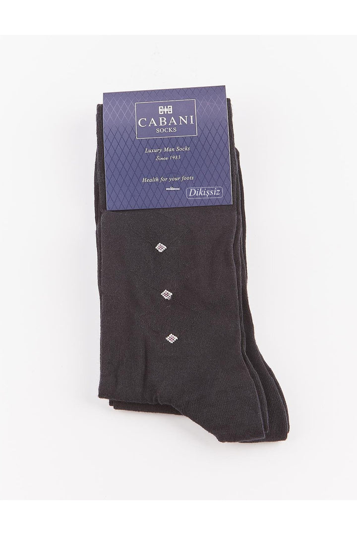 Cabani Shoes Chaussettes noires pour hommes par lot de 2 - Multicolore