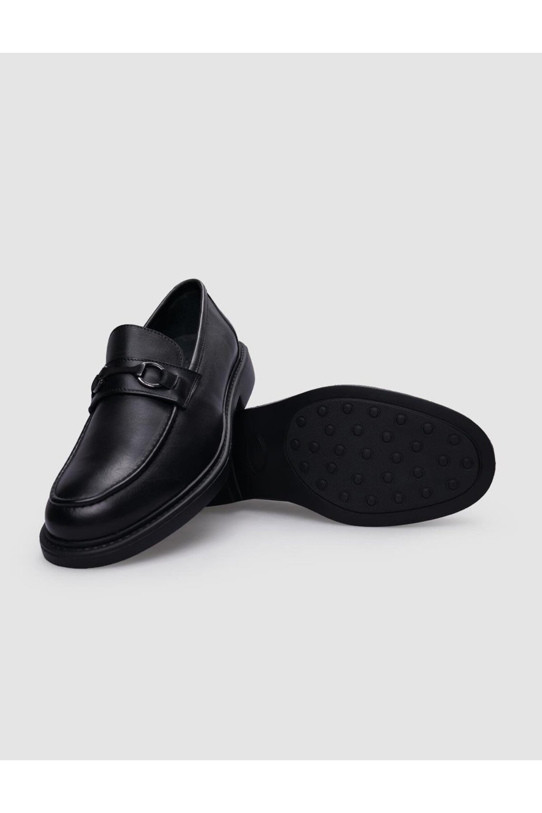 Cabani Shoes %100 Cuir véritable Mocassins pour hommes à boucle noire - Multicolore