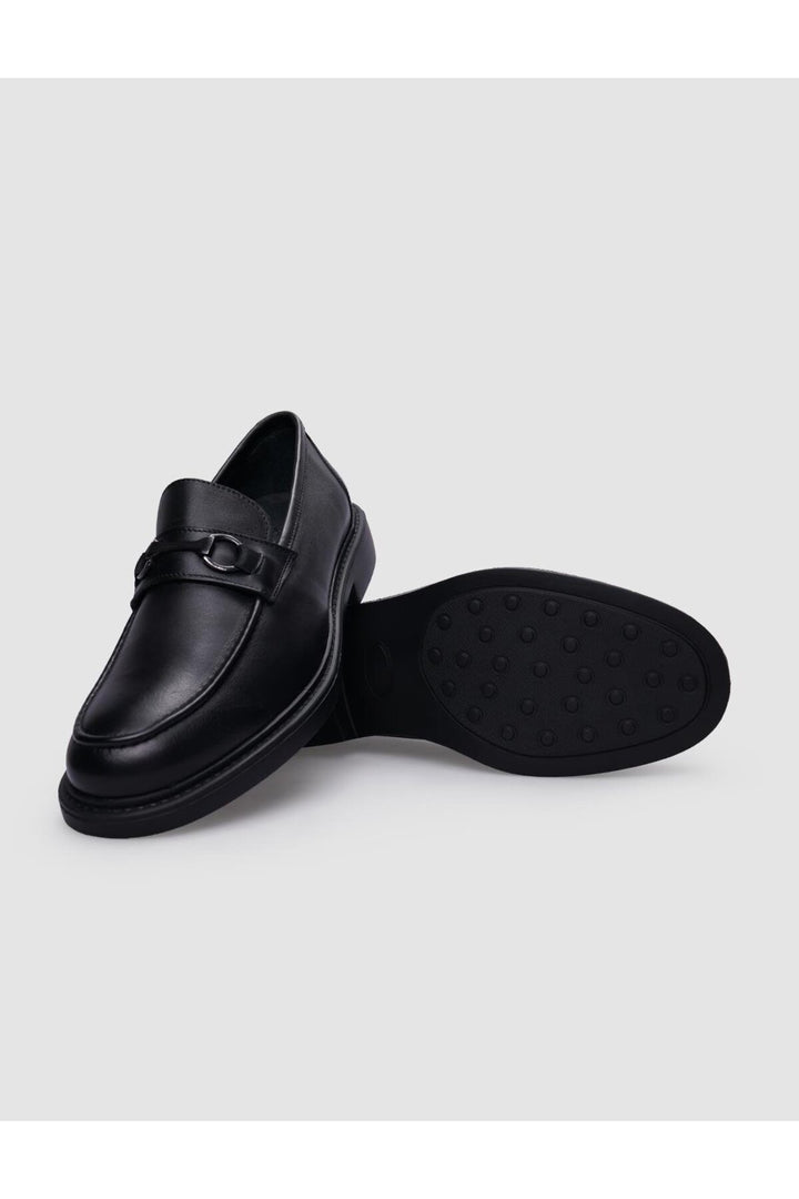 Cabani Shoes %100 Cuir véritable Mocassins pour hommes à boucle noire - Multicolore