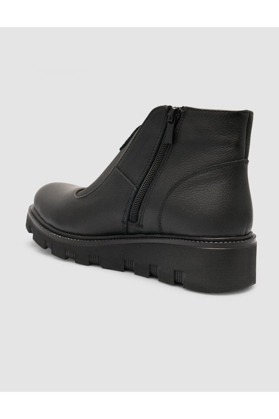 Cabani Shoes Bottines pour femmes en cuir véritable noir avec pierres. - Multicolore