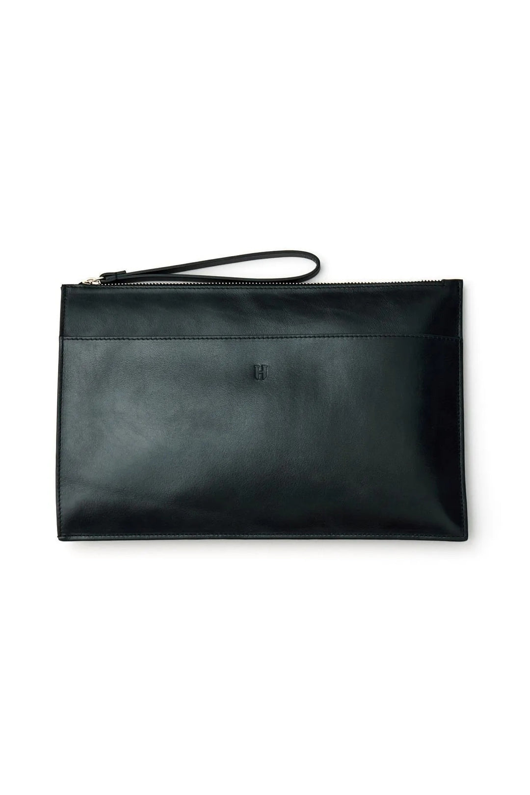 helmbrook Sac Portefeuille en Cuir Véritable pour Femme Zippé RFID Protégé Beverly Black