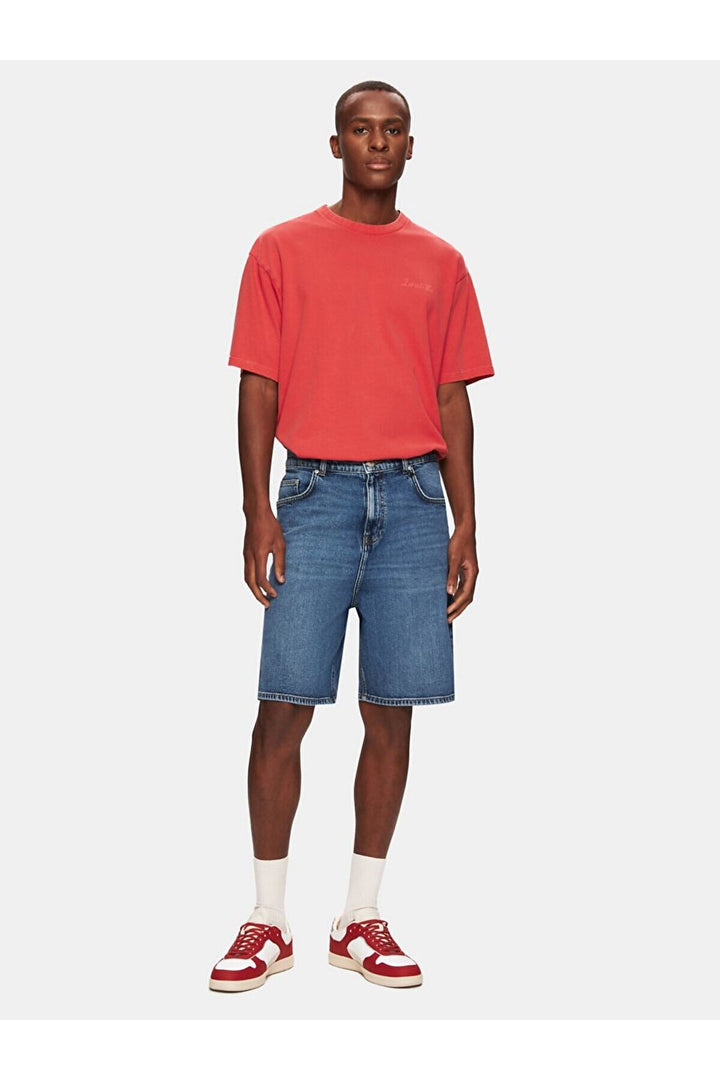 LTB Wendell 5 Jean Bermuda Taille Haute Détendue - Moyen Bleu_55640