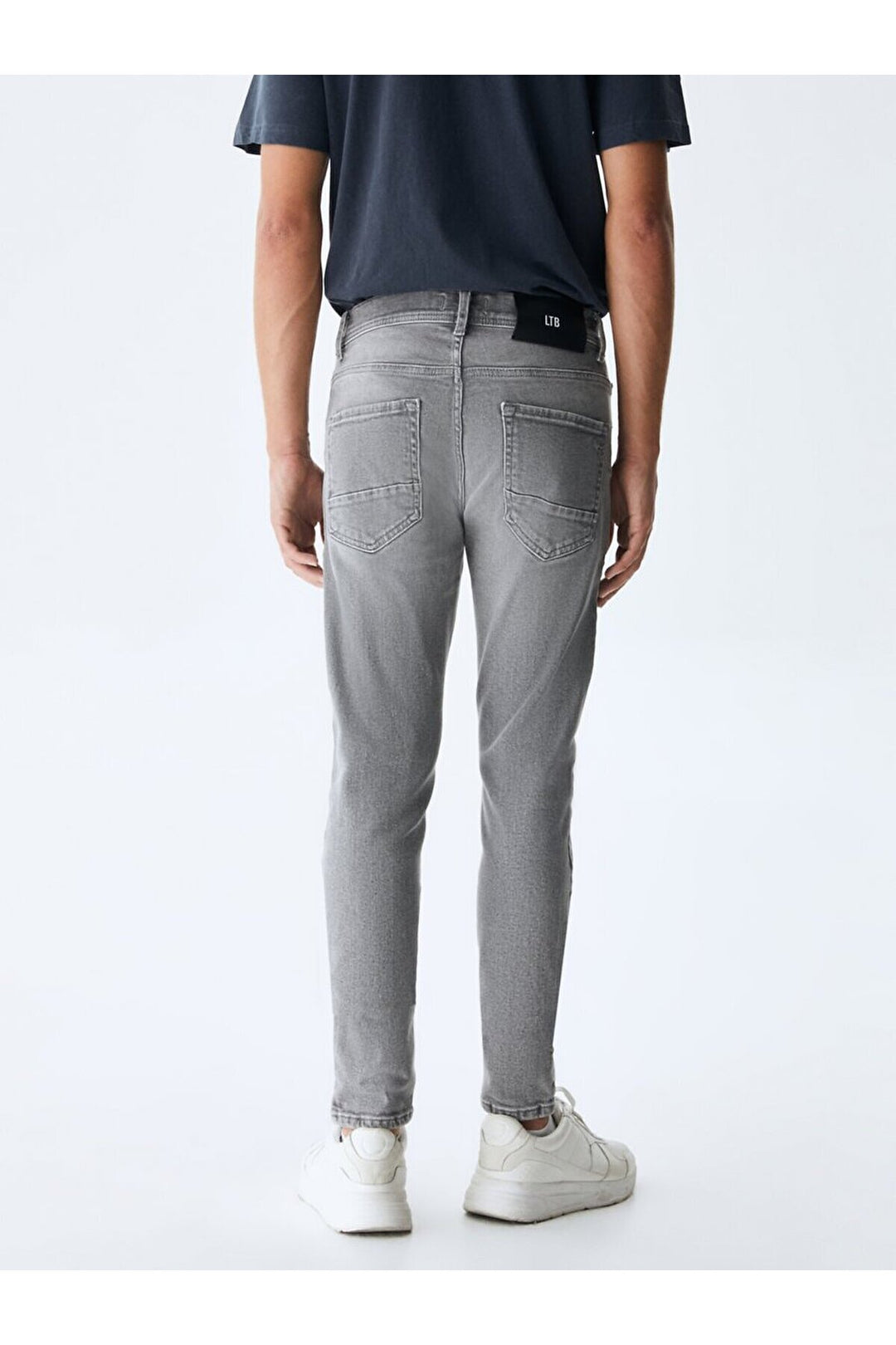 LTB Pantalon super skinny Jumy Mid Rise - Gris