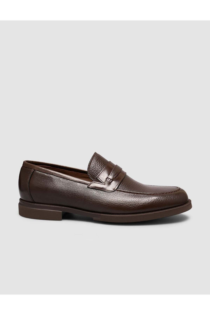Cabani Shoes Homme Mocassins Classiques en Cuir Véritable Marron - Multicolore