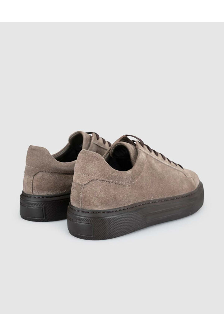 Cabani Shoes Baskets pour hommes en cuir suédé beige - Vison