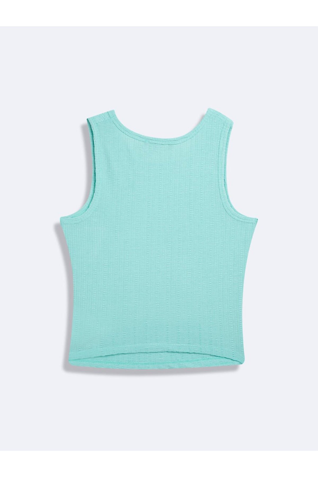 LTB Singlet bleu basique sans manches à col zéro
