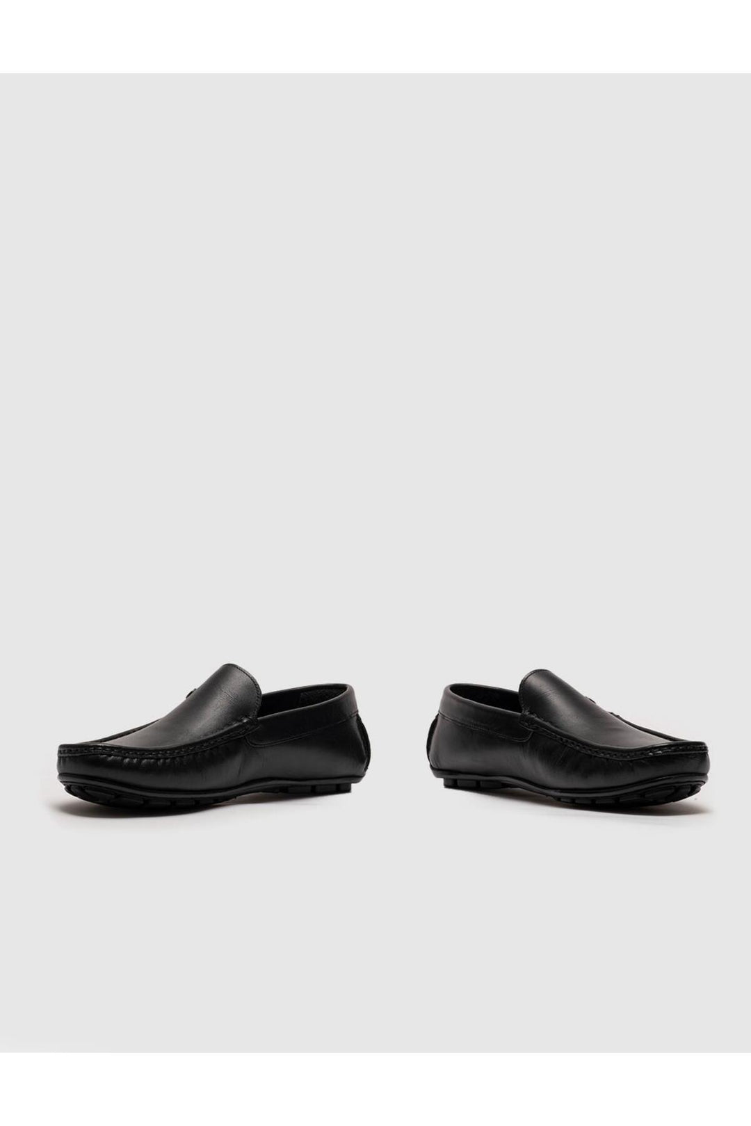 Cabani Shoes Chaussures pour hommes en cuir véritable noires - Noir