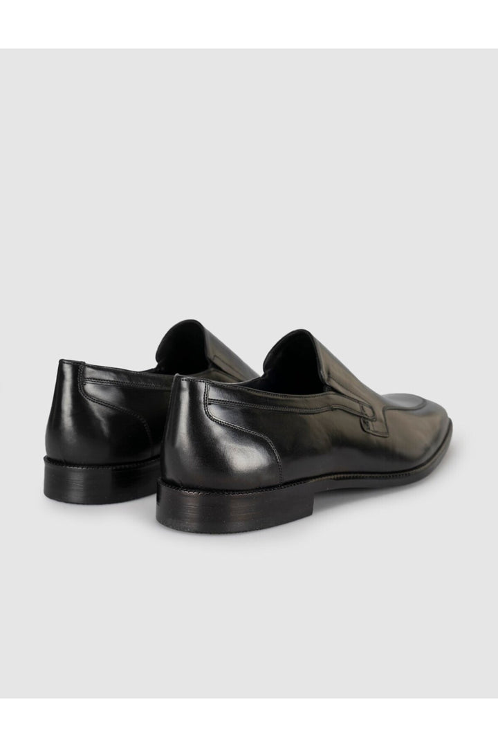 Cabani Shoes Chaussures classiques pour hommes en cuir noir premium - Multicolore