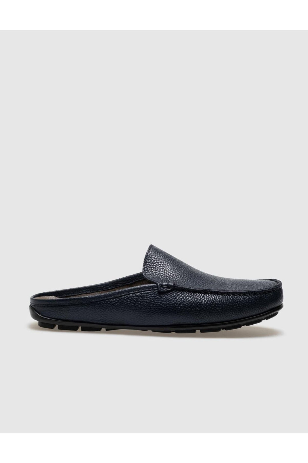 Cabani Shoes Sandale quotidienne pour homme en cuir véritable bleu marine - Bleu marine