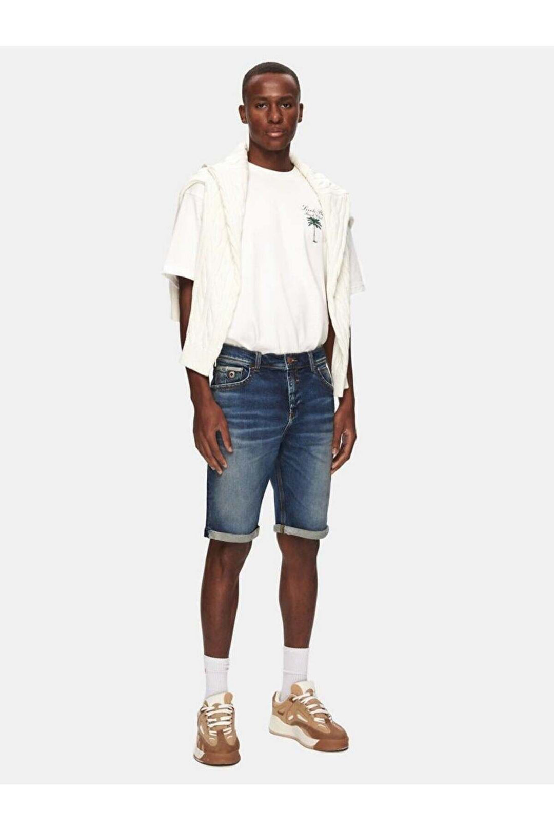 LTB LANCE TARION Short en Jean Homme 55626 - Foncé Bleu_55626