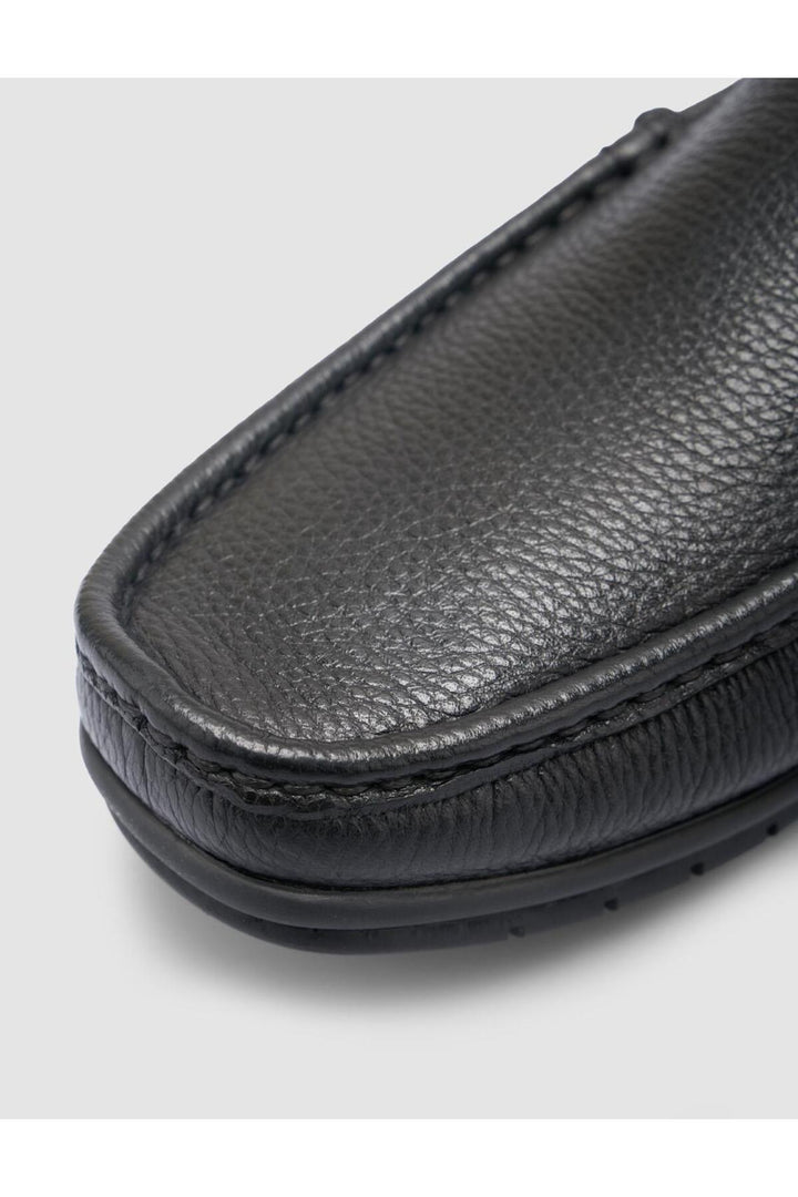 Cabani Shoes Chaussures de ville pour hommes en cuir véritable noir 100% - Noir