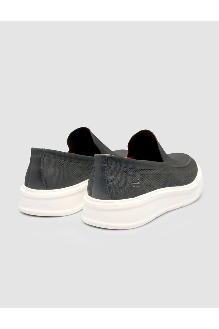 Cabani Shoes Chaussures de ville pour hommes en tricot sans lacets anthracite - Anthracite