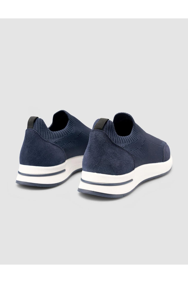 Cabani Shoes Chaussures de sport pour hommes en tricot Bleu marine - Bleu marine