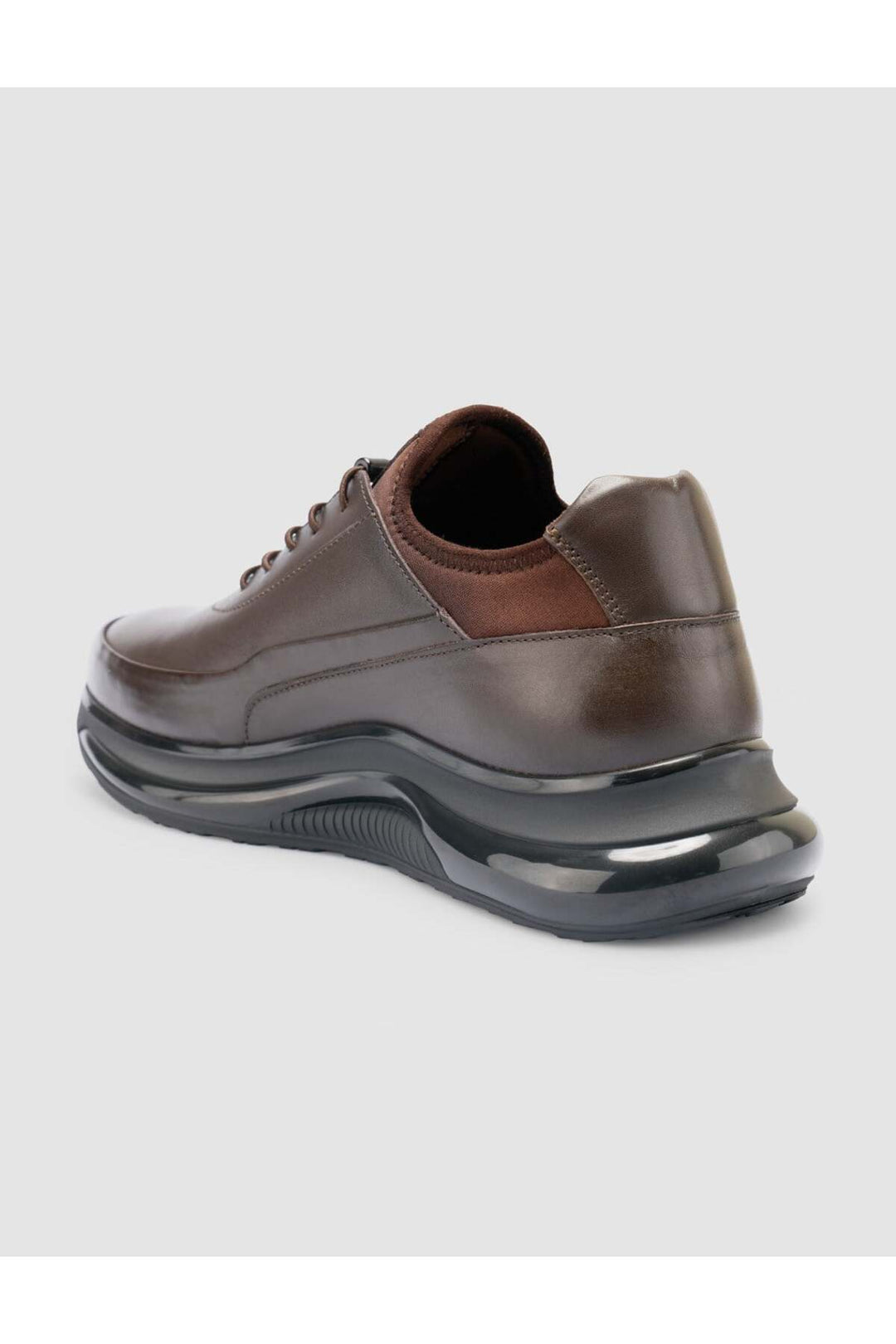 Cabani Shoes Chaussures de ville pour hommes en cuir véritable 100 % marron à lacets - Marron