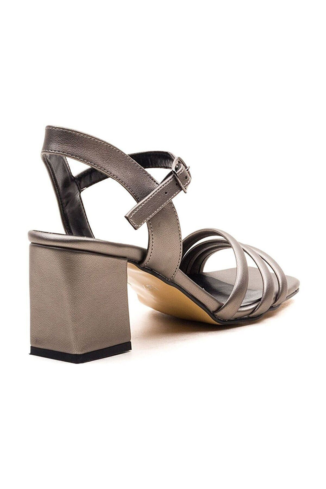 Wavelys Chaussures à talons avec bande pour femmes Sandales Luis Gate Shoes - Platine