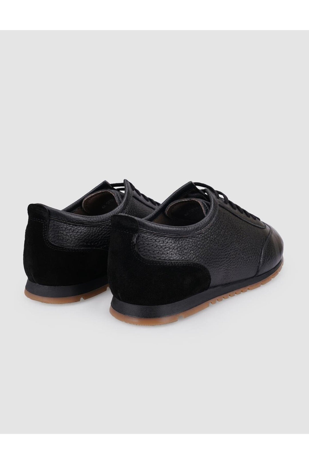 Cabani Shoes Chaussures de ville pour hommes en cuir véritable noir à lacets 100% - Multicolore