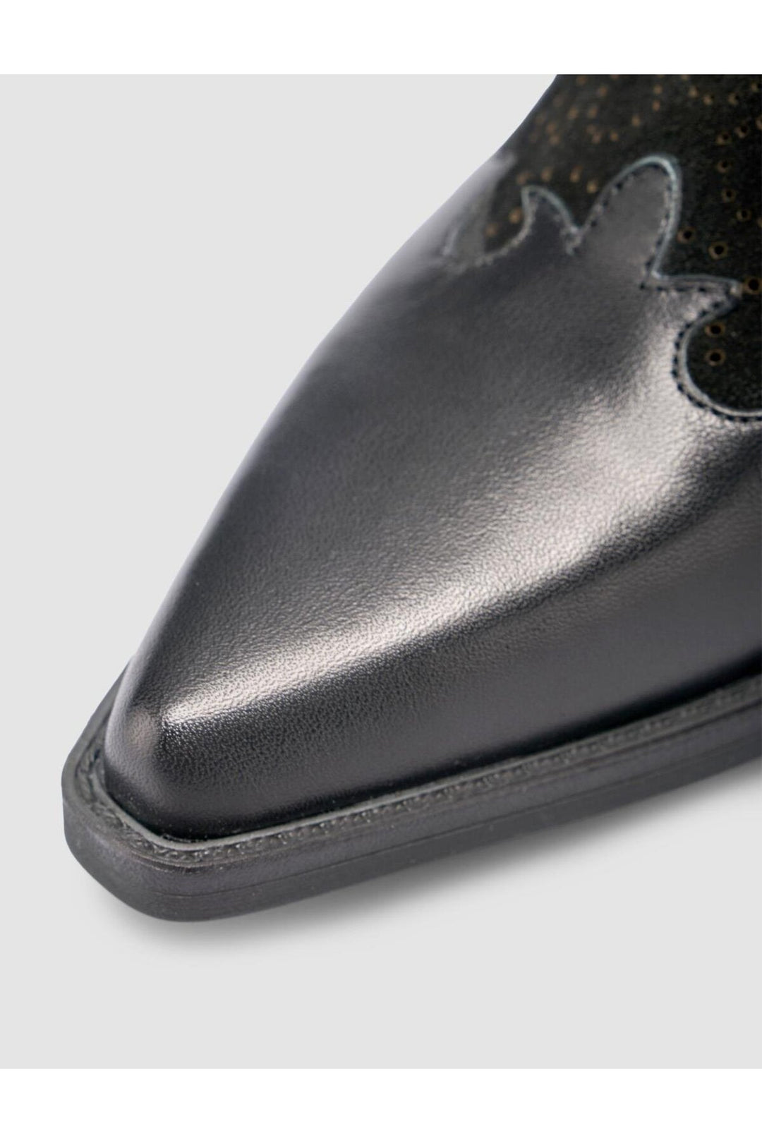 Cabani Shoes %100 Cuir véritable Sandales cowboy noires pour femmes - Multicolore