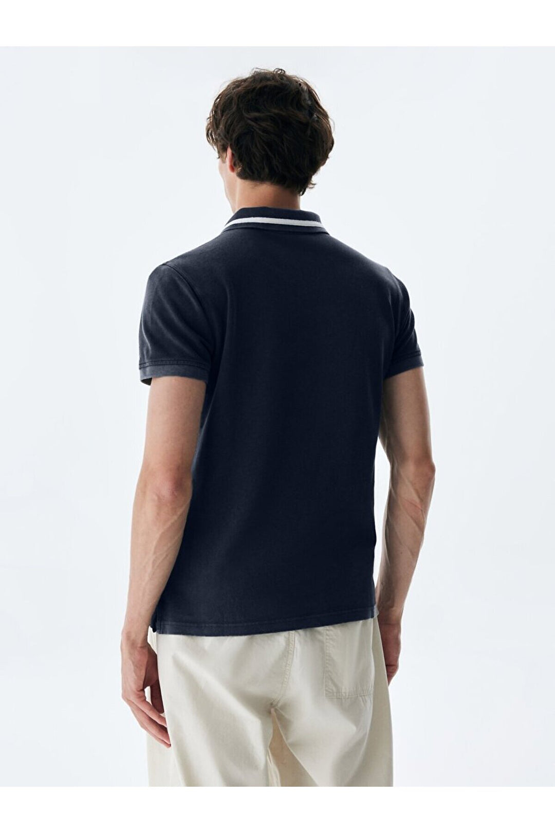 LTB T-shirt Regular à Col Polo à Manches Courtes Bleu marine - Bleu marine_12115
