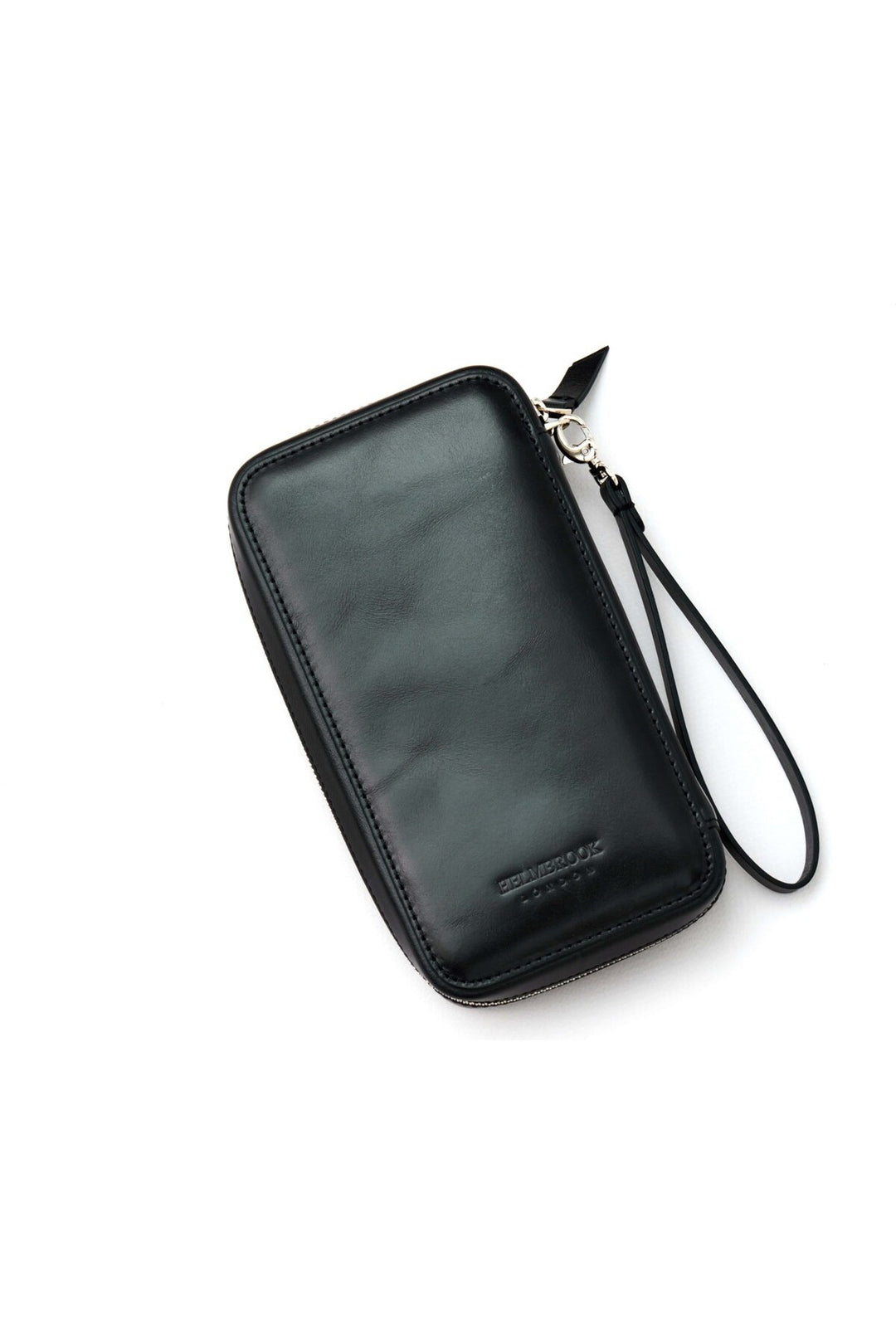 helmbrook Sac à main en cuir véritable Bracelet Poche avant RFID Protégé Carlye Noir