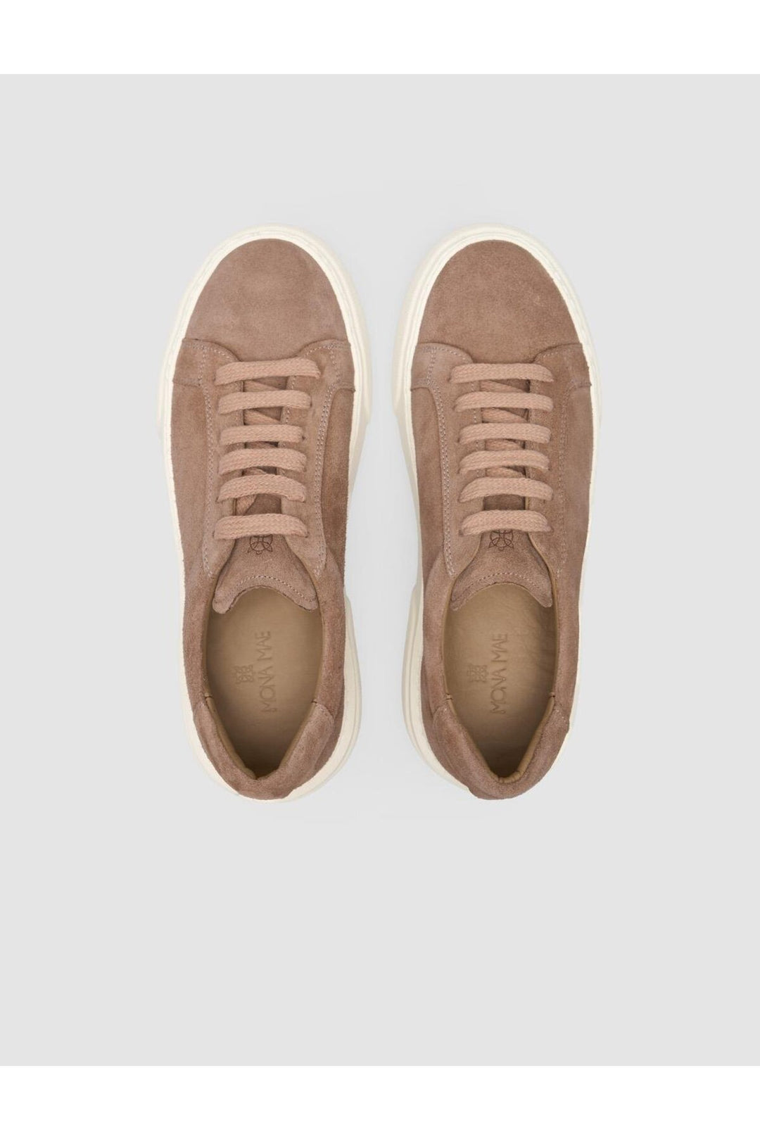 Cabani Shoes %100 Cuir véritable Crème Baskets Femme - Crème
