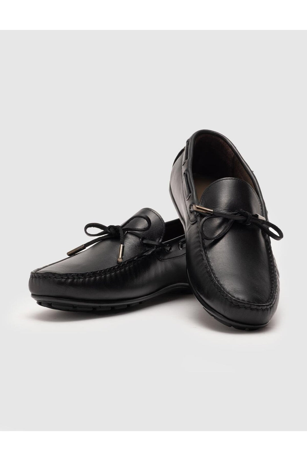 Cabani Shoes Doublure en cuir véritable noir pour homme mocassins - Noir