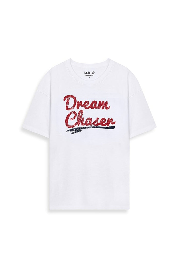 LTB T-shirt Regular Imprimé Blanc - Blanc