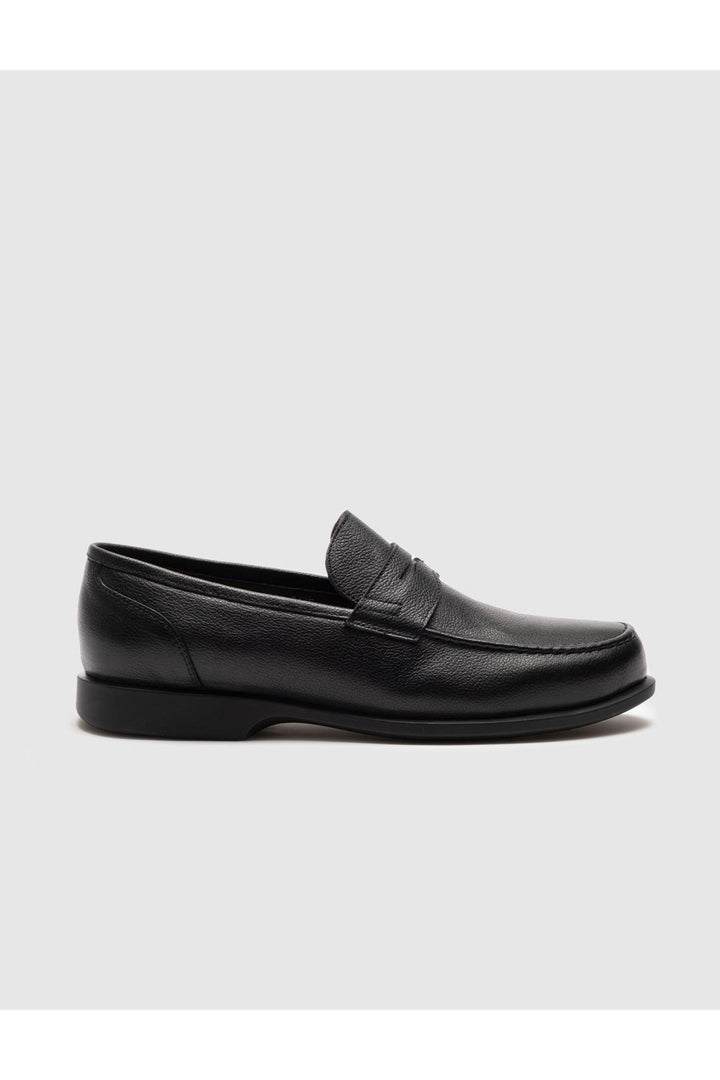 Cabani Shoes Chaussures Loafer pour hommes en cuir véritable noir - Noir